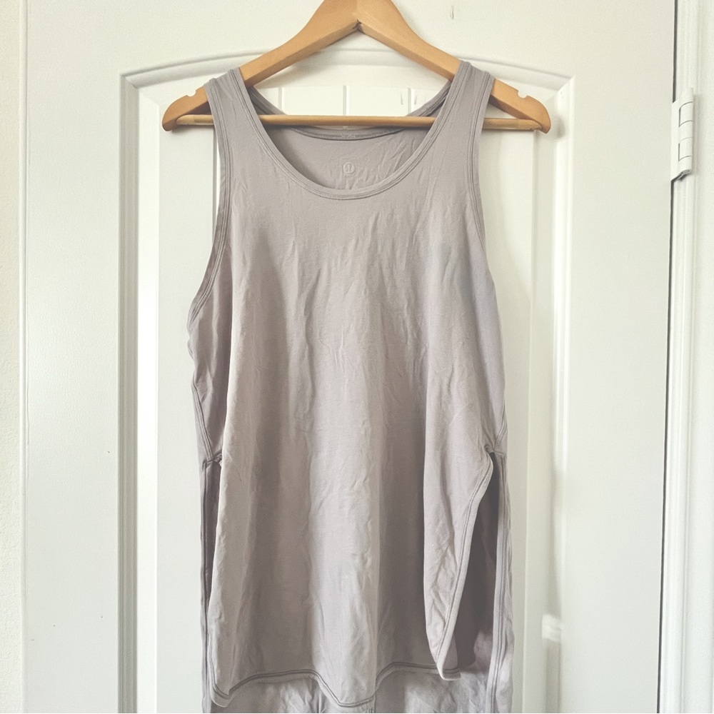 SOLD ❤️ LULULEMON authentic grey workout shirt, sleeveless, lululemon workout